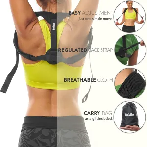 New Posture Corrector for Women Men - Posture Brace - Adjustable Back Straightener - Discreet Back Brace for Upper Back - Comfortable Posture Trainer for Spinal Alignment (25" - 53")