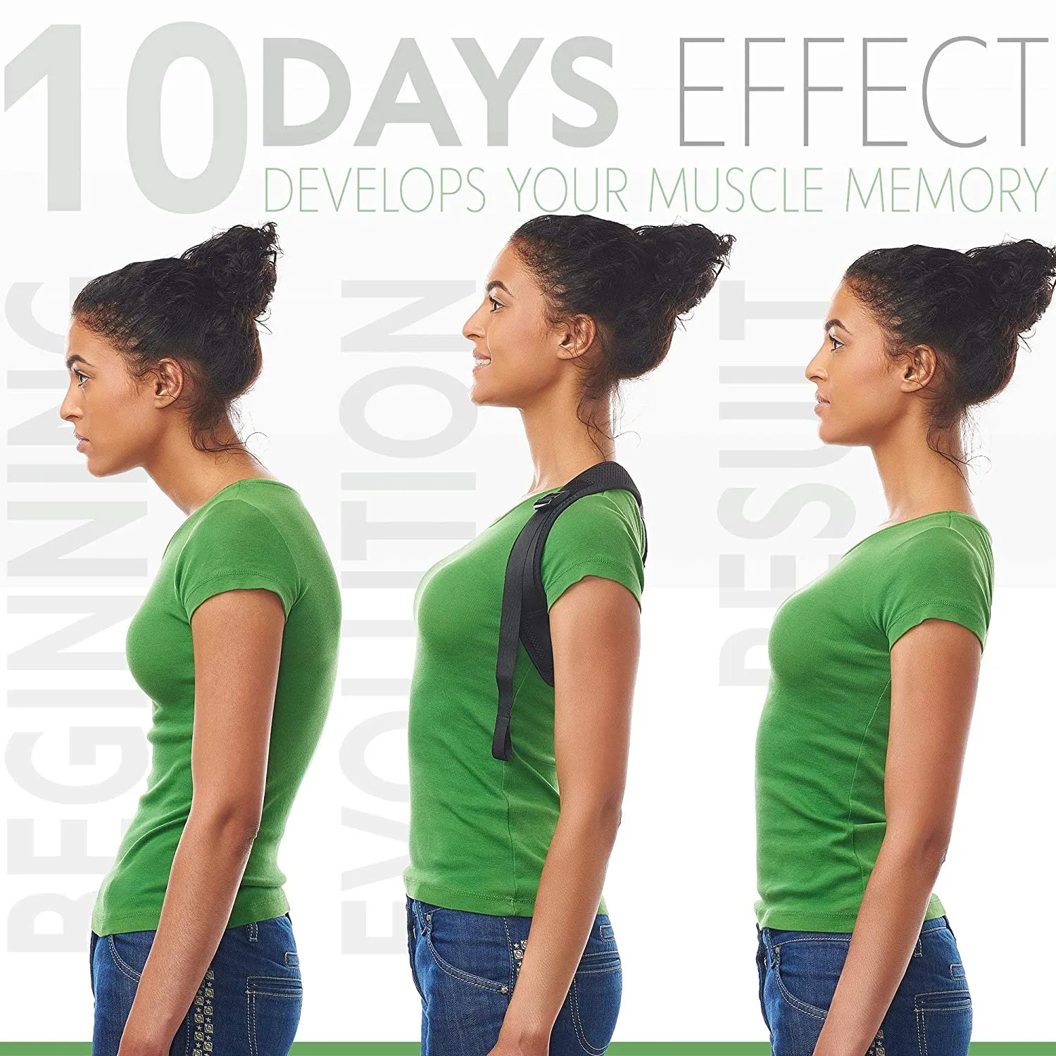 New Posture Corrector for Women Men - Posture Brace - Adjustable Back Straightener - Discreet Back Brace for Upper Back - Comfortable Posture Trainer for Spinal Alignment (25" - 53")