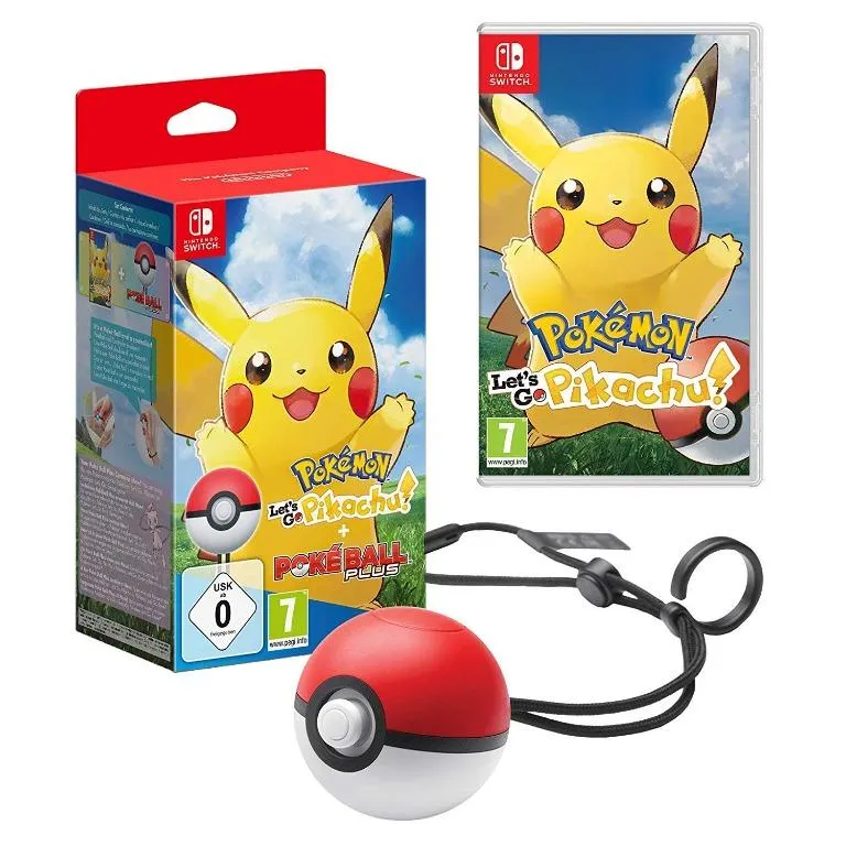 Nintendo Switch Pokemon Lets Go Pikachu   Pokeball Plus