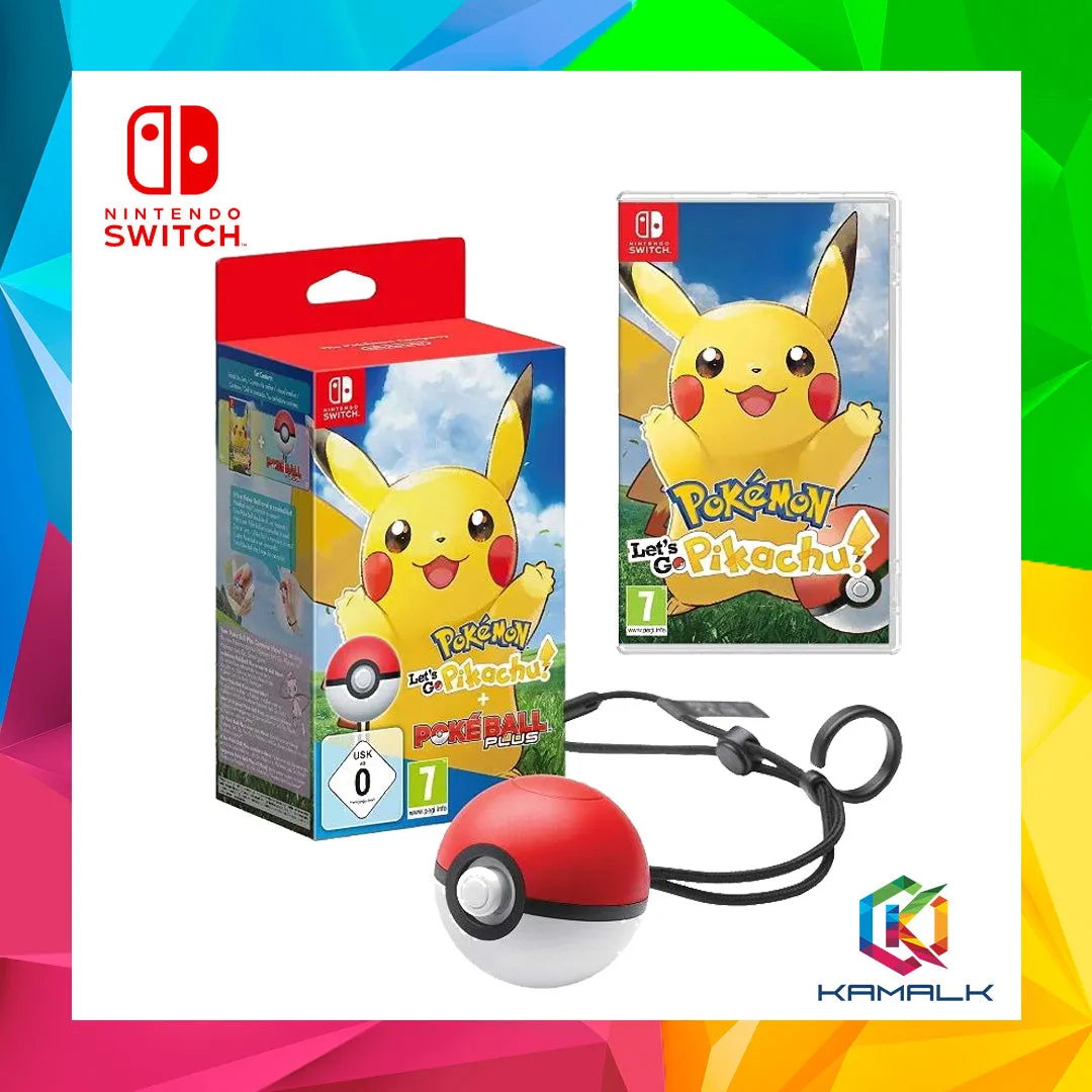 Nintendo Switch Pokemon Lets Go Pikachu   Pokeball Plus