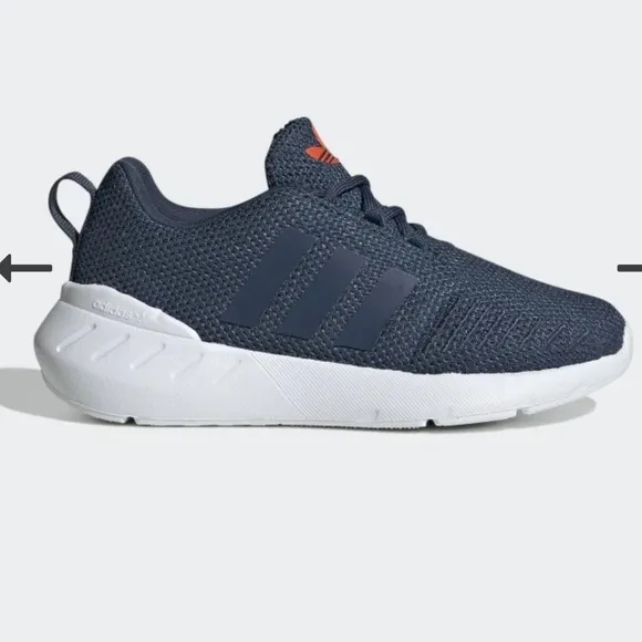 NWT Adidas Swift Run 22 C Mineral Blue Athletic Sneaker Shoe Size 2