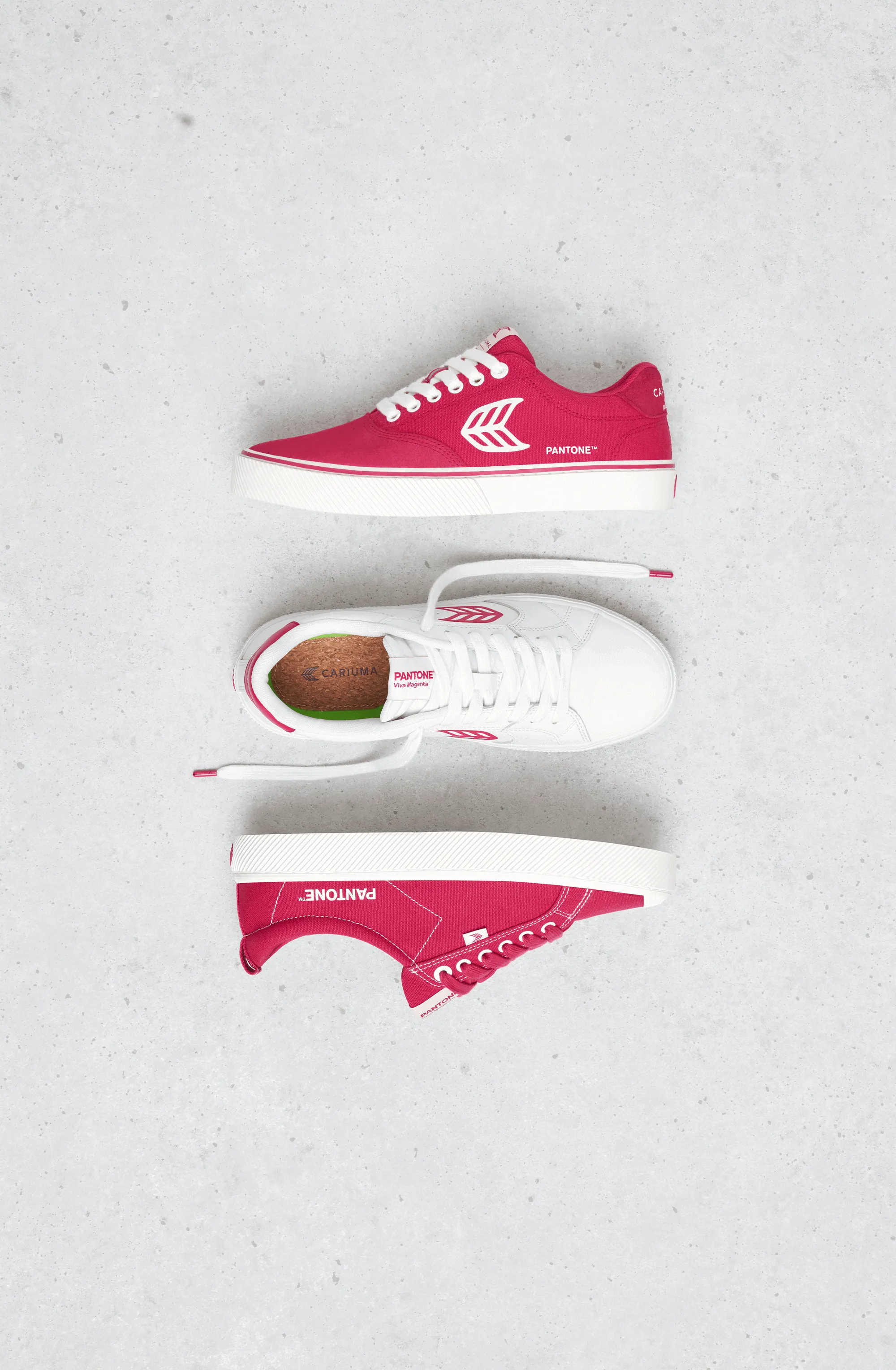 OCA Low Pantone Off-White Canvas Viva Magenta Sneaker Men