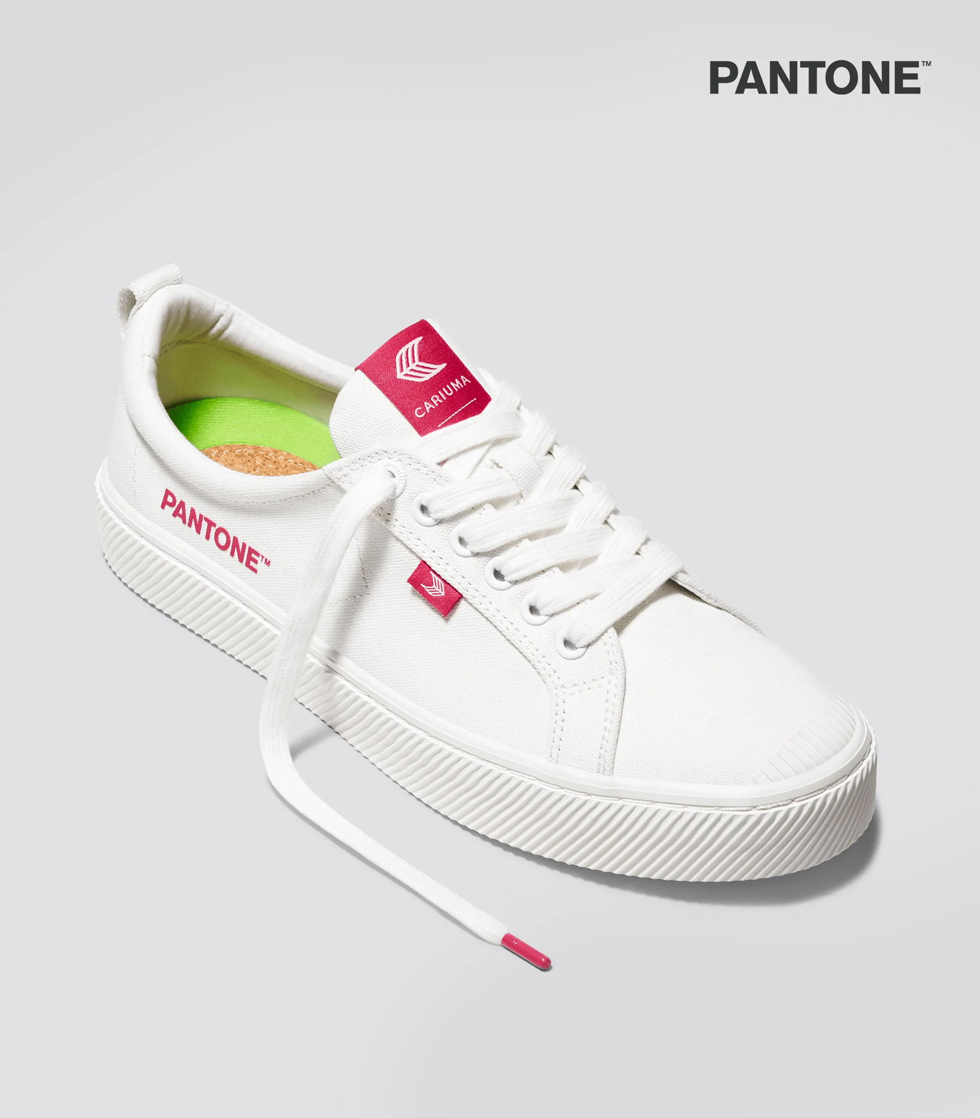 OCA Low Pantone Off-White Canvas Viva Magenta Sneaker Men