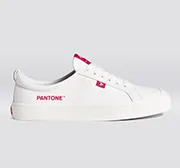 OCA Low Pantone Off-White Canvas Viva Magenta Sneaker Men