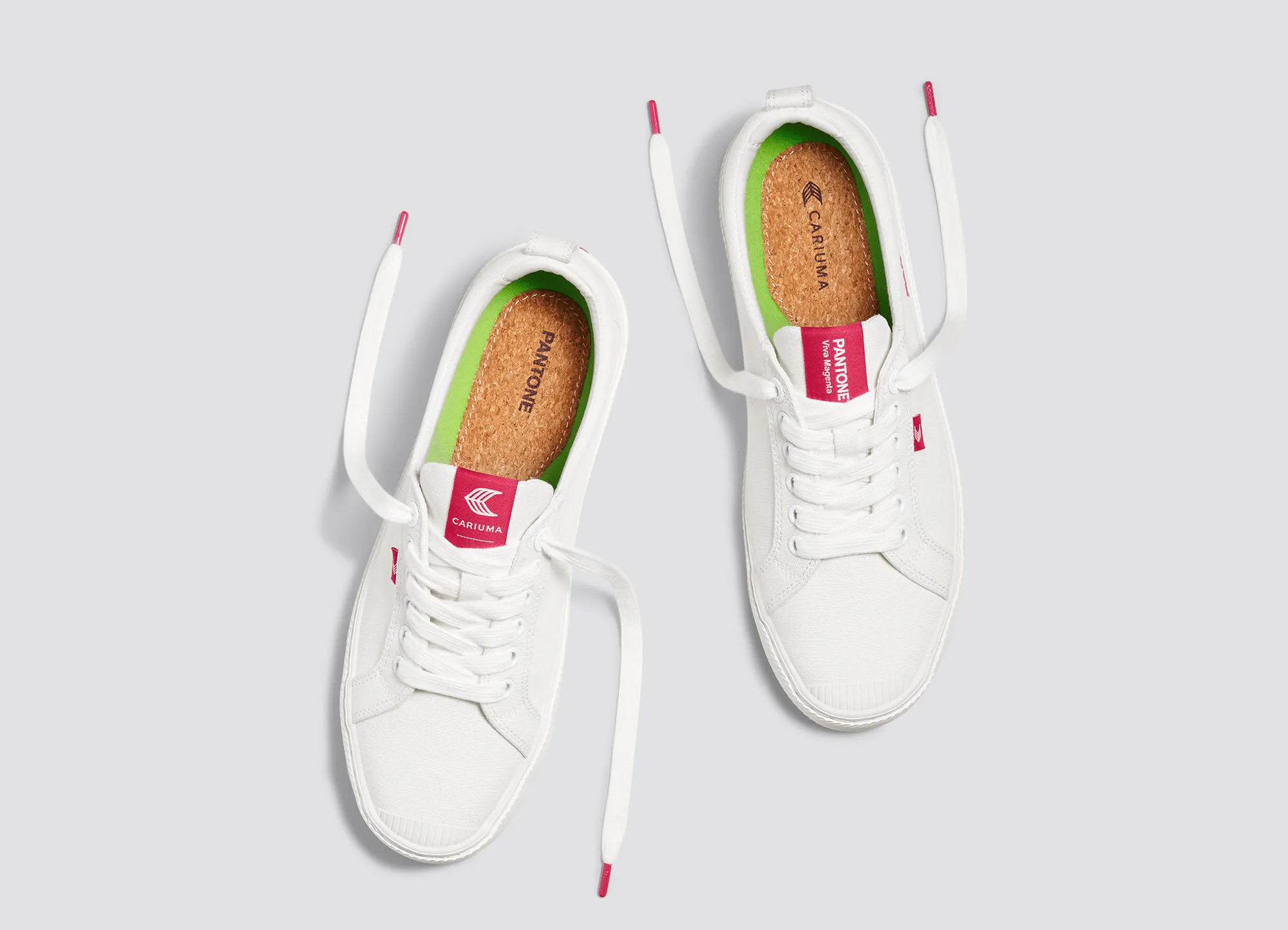 OCA Low Pantone Off-White Canvas Viva Magenta Sneaker Men