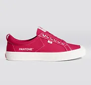 OCA Low Pantone Viva Magenta Canvas Contrast Thread Sneaker Men