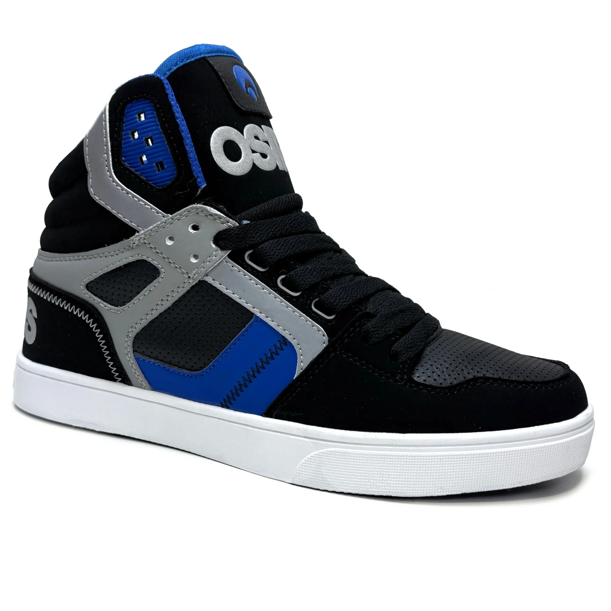 OSIRIS SHOES CLONE BLACK BLUE GREY TRAINERS