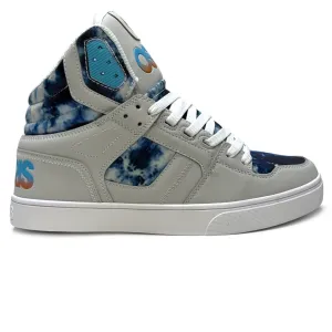 OSIRIS SHOES CLONE GREY BLUE TYEDYE TRAINERS