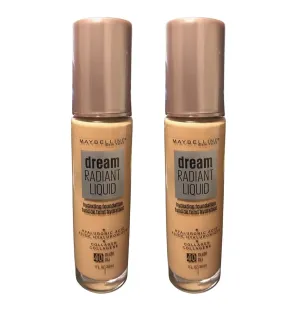Pack of 2 Maybelline New York Dream Radiant Liquid Hydrating Foundation, Nude 40