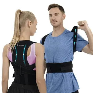 PharmEasy Posture Corrector for Men and Women | Back Brace Provides Pain Relief for Neck, Back, and Shoulders, Support Trainer for Body Correction (PEPOS001) (Height Above 165 cm (5'5))