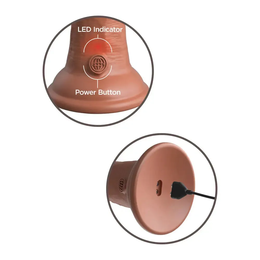 Pipedream Silicone Flesh Pink Rechargeable Penis Vibrator with Suction Cup