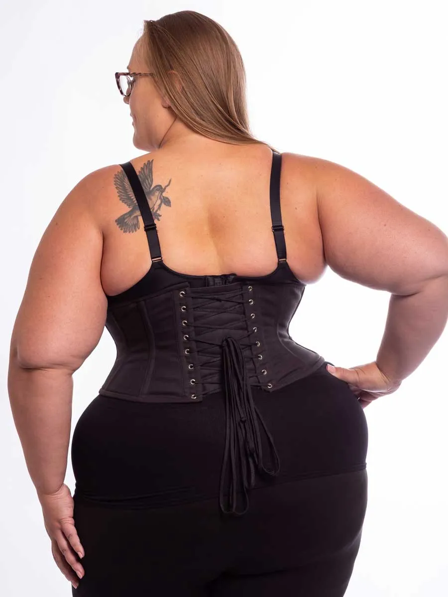 Plus Size Cotton Hourglass Curve Waspie Underbust Corset : CS-201