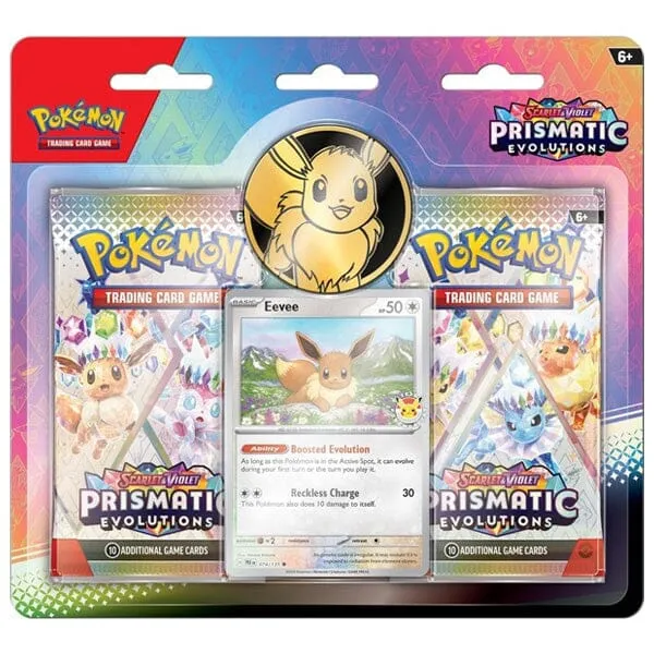 Pokemon Scarlet & Violet SV8.5 Prismatic Evolutions - 2-Pack Blister