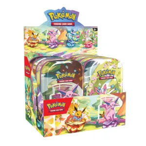 Pokemon Scarlet & Violet SV8.5 Prismatic Evolutions - Mini Tin Display (8 Tins)