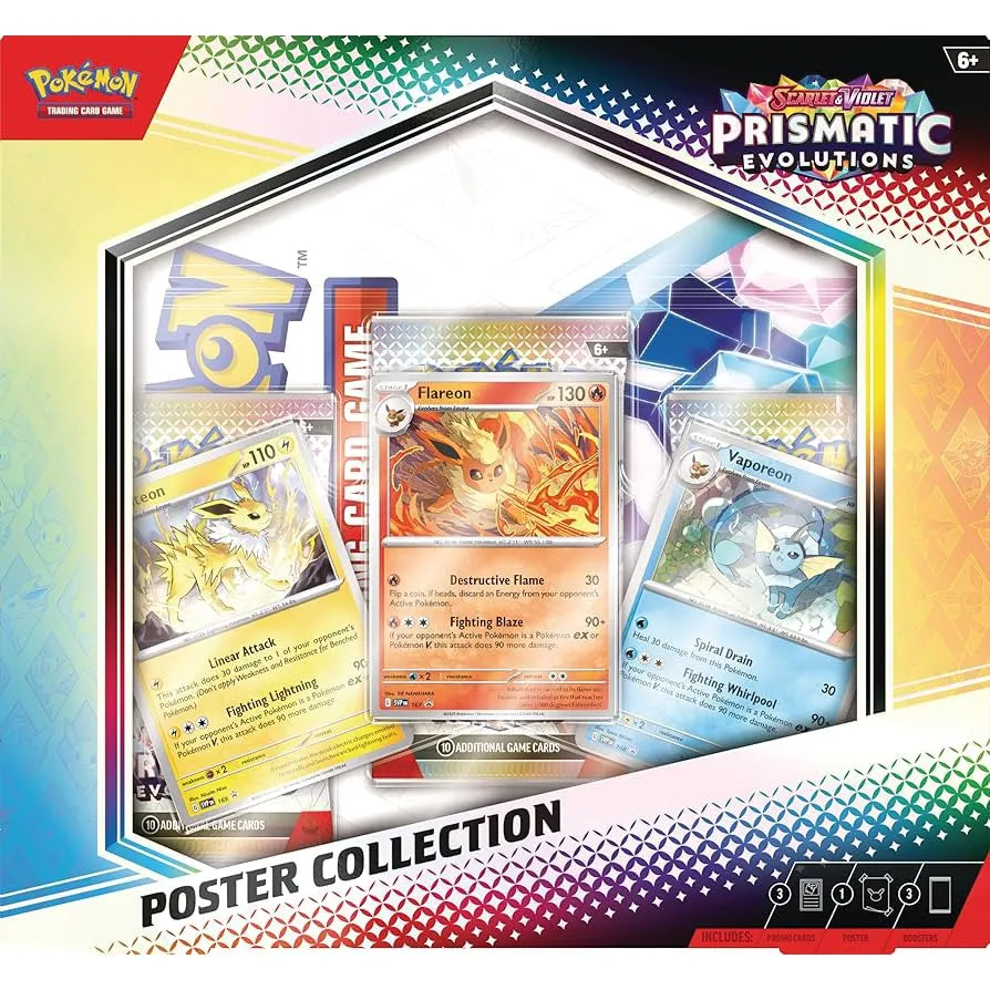 Pokemon Scarlet & Violet SV8.5 Prismatic Evolutions - Poster Collection