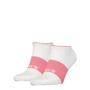 Ponožky Levis Unisex Sustainable Low Cut Sneaker (2 páry) biele/ružové