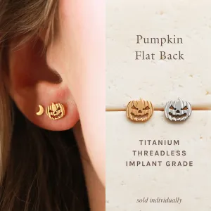 Pumpkin - Titanium Flat Back