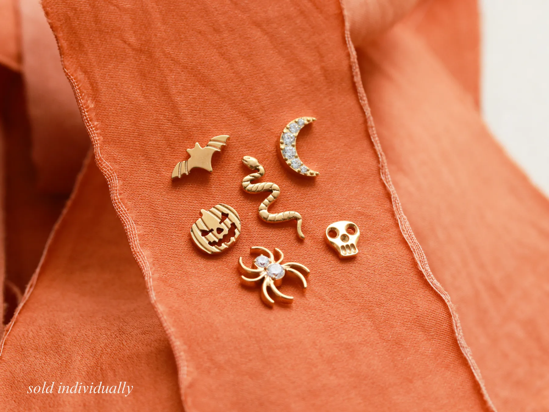 Pumpkin - Titanium Flat Back