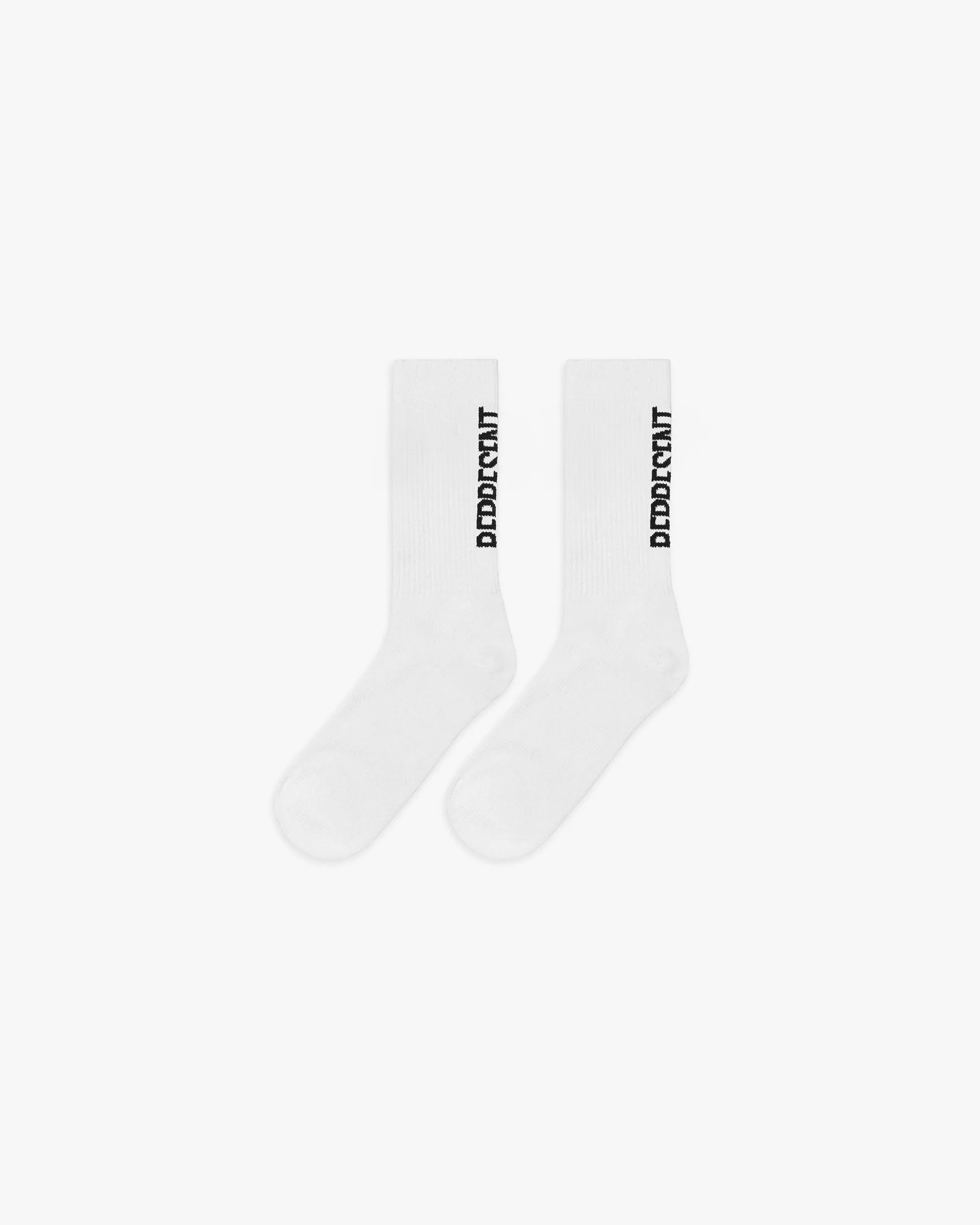 Represent Logo Socks 2 Pack - Flat White Black