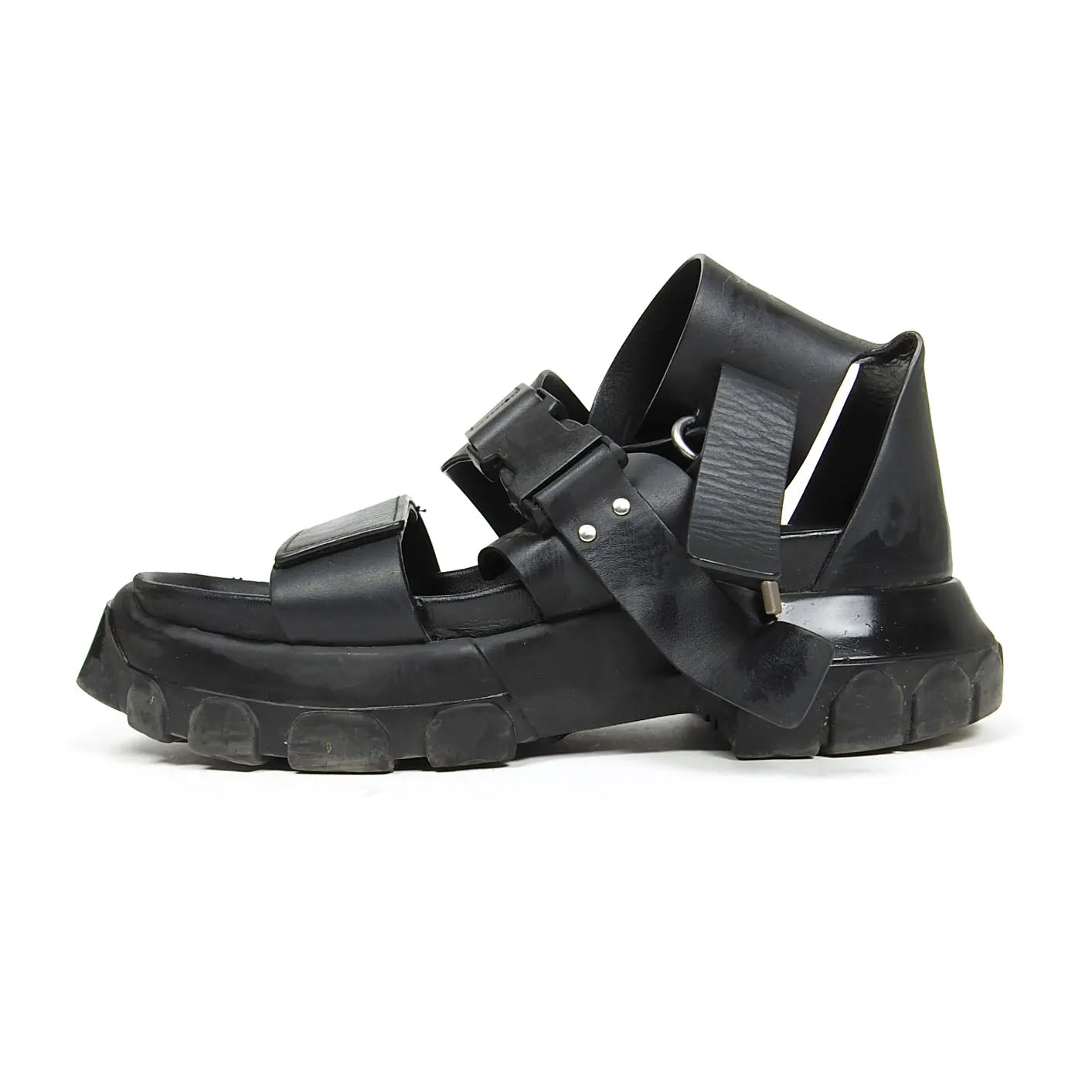 Rick Owens Ankle Strap Tractor Sandal Size 43