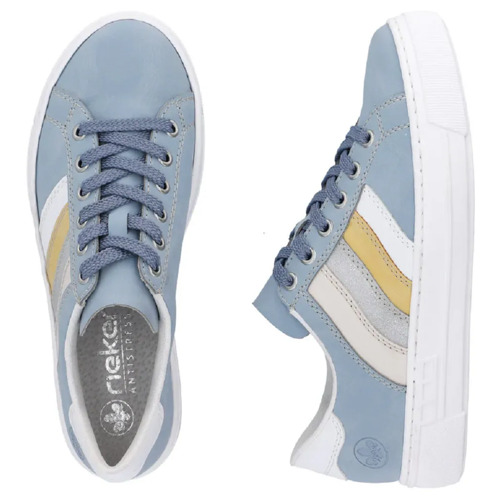 Rieker L8802-10 (Pastel) Ciel Weiss Ice Trainers