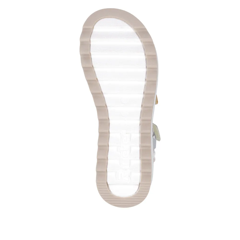 Rieker - W3052-90 - Paper/Lightrose/Salmon/Carrot/Ciel - Sandals
