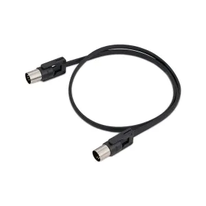 RockBoard by Warwick FlaX Plug MIDI Cable, 60 cm, Black