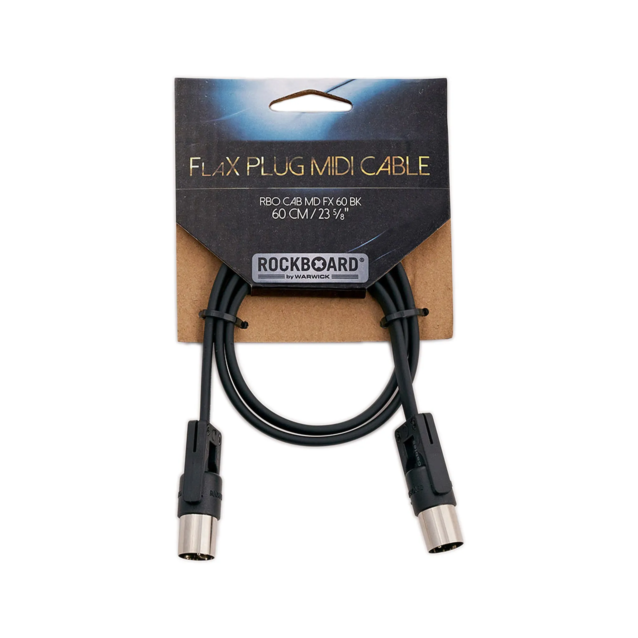 RockBoard by Warwick FlaX Plug MIDI Cable, 60 cm, Black