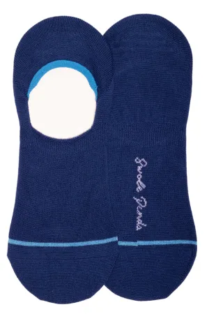 Royal Blue No-Show Bamboo Socks by Swole Panda, Size 4-7
