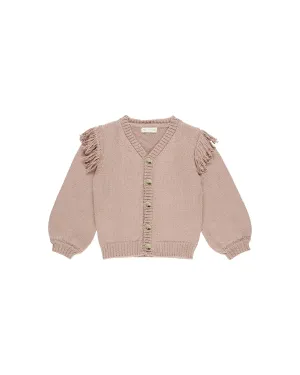 RYLEE   CRU Fringe Cardigan || Rose