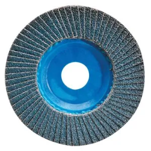 Saint-Gobain Norton BlueFire R884P Flap Disc, 4 1/2" Dia, 40 Grit, 5/8" -11 Arbor, 13,300 rpm, 66623399137