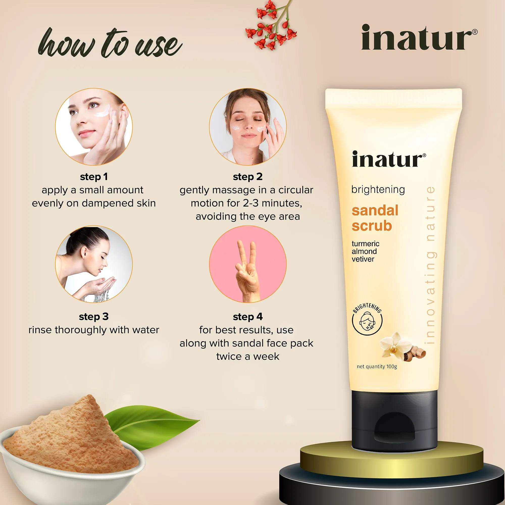 Sandal Scrub - 100g