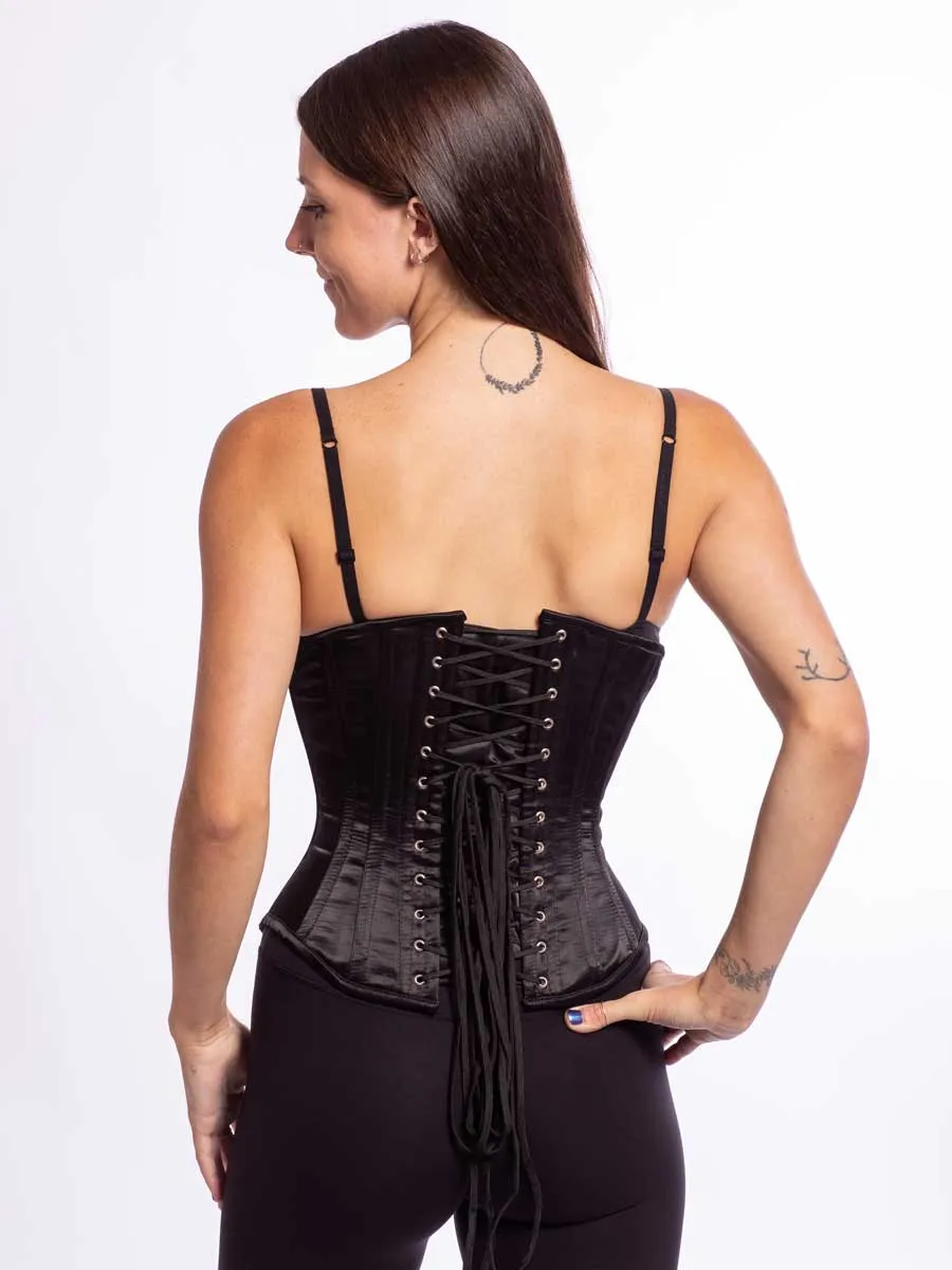 Satin Romantic Curve Longline Underbust Corset : CS-345