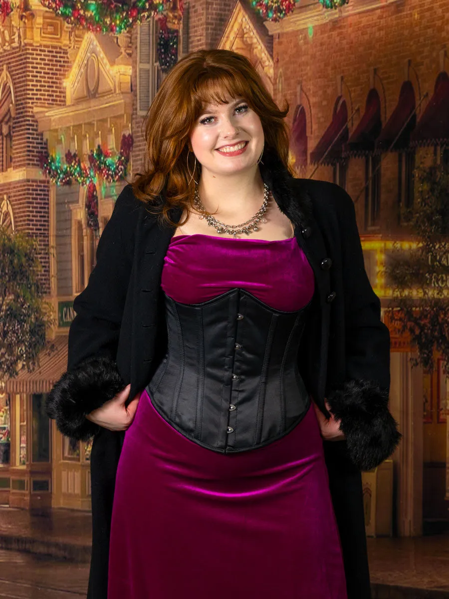 Satin Romantic Curve Longline Underbust Corset : CS-345