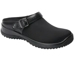 SAVANNAH Black Leather / Black Stretch