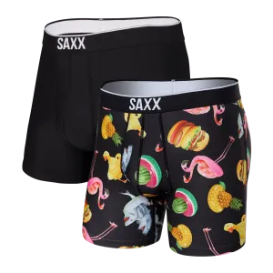 Saxx Volt Boxers (2 Pack) - Mega Meta Floaties / Black