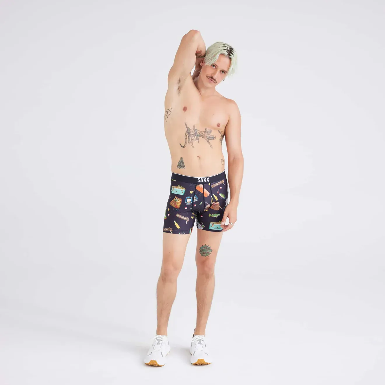 Saxx Volt Underwear - Catch Phrases-Black