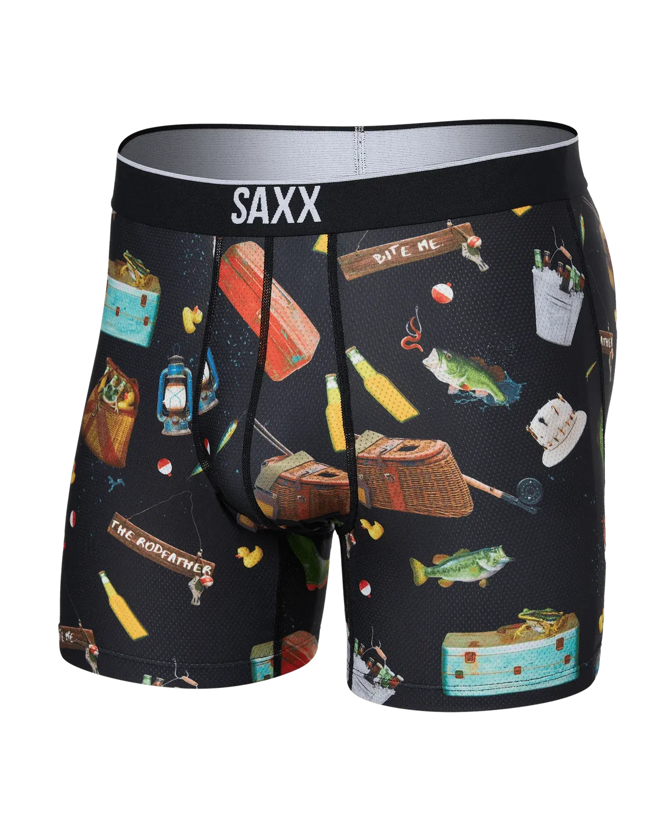 Saxx Volt Underwear - Catch Phrases-Black