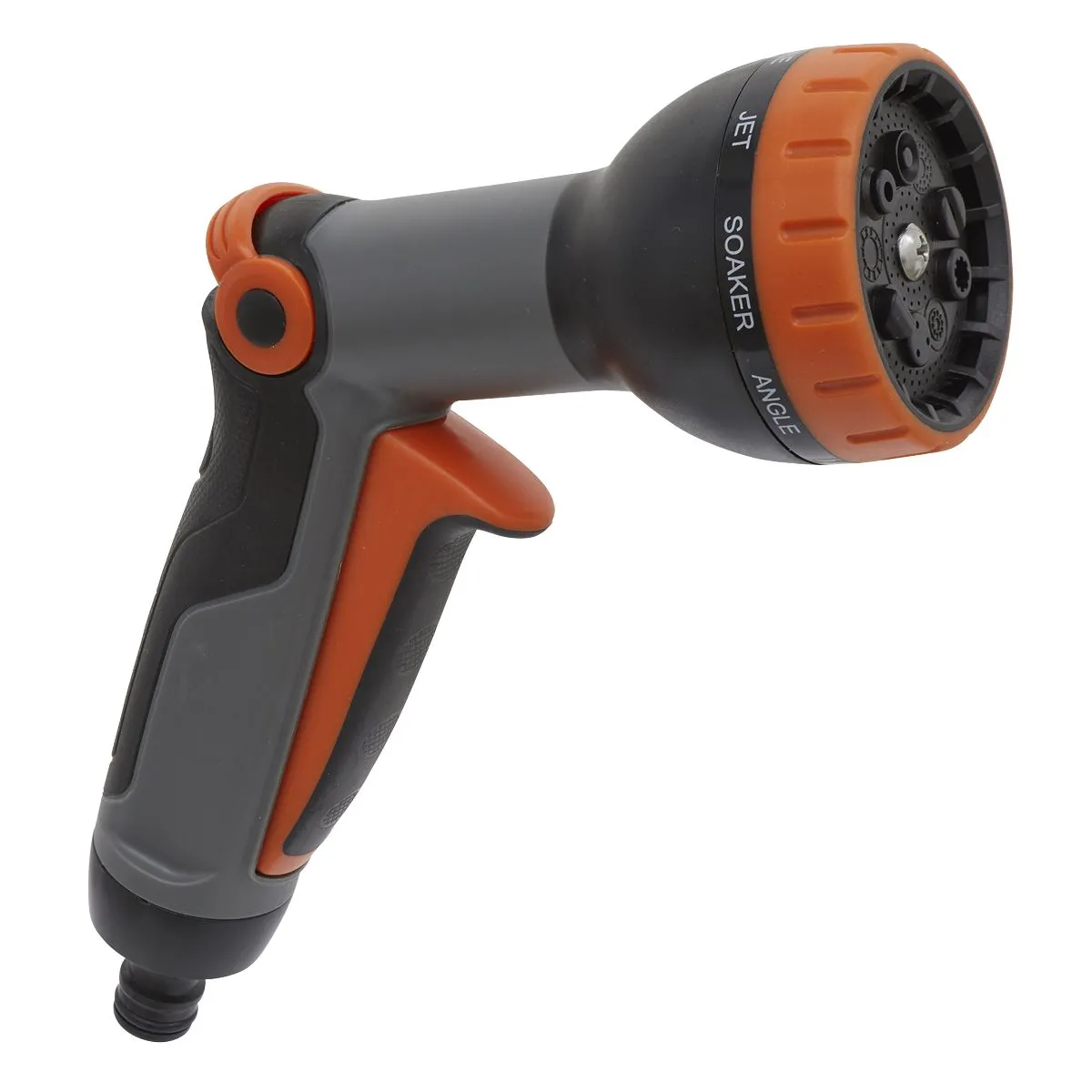 Sealey 9 Pattern Water Spray Pistol Rotating Spray Head Gun Jet Mist Locking Trigger