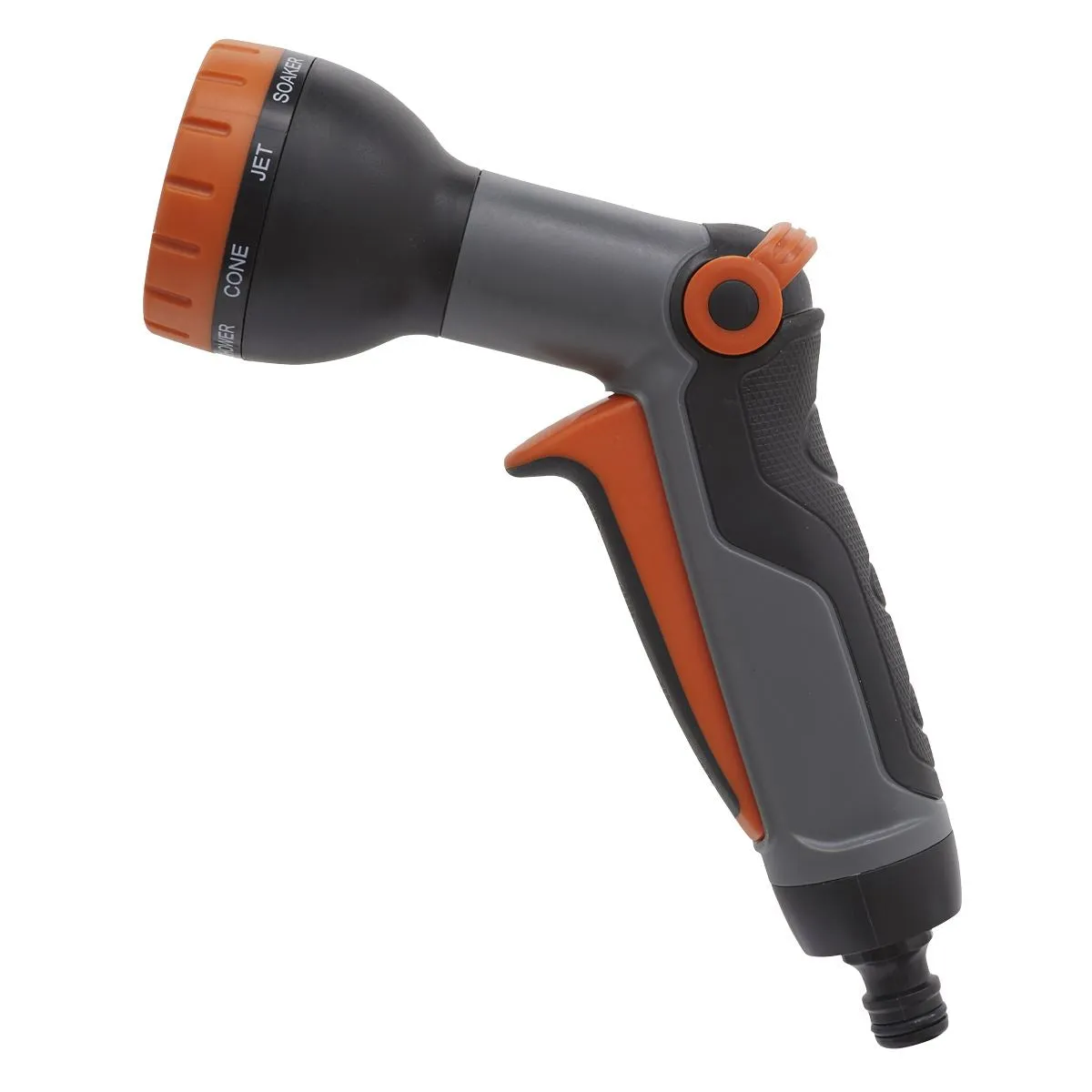 Sealey 9 Pattern Water Spray Pistol Rotating Spray Head Gun Jet Mist Locking Trigger
