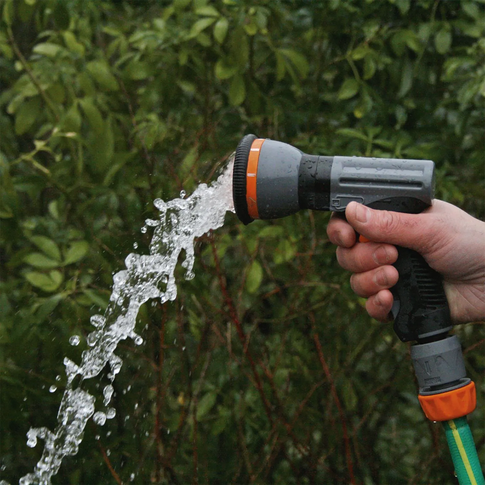 Sealey 9 Pattern Water Spray Pistol Rotating Spray Head Gun Jet Mist Locking Trigger
