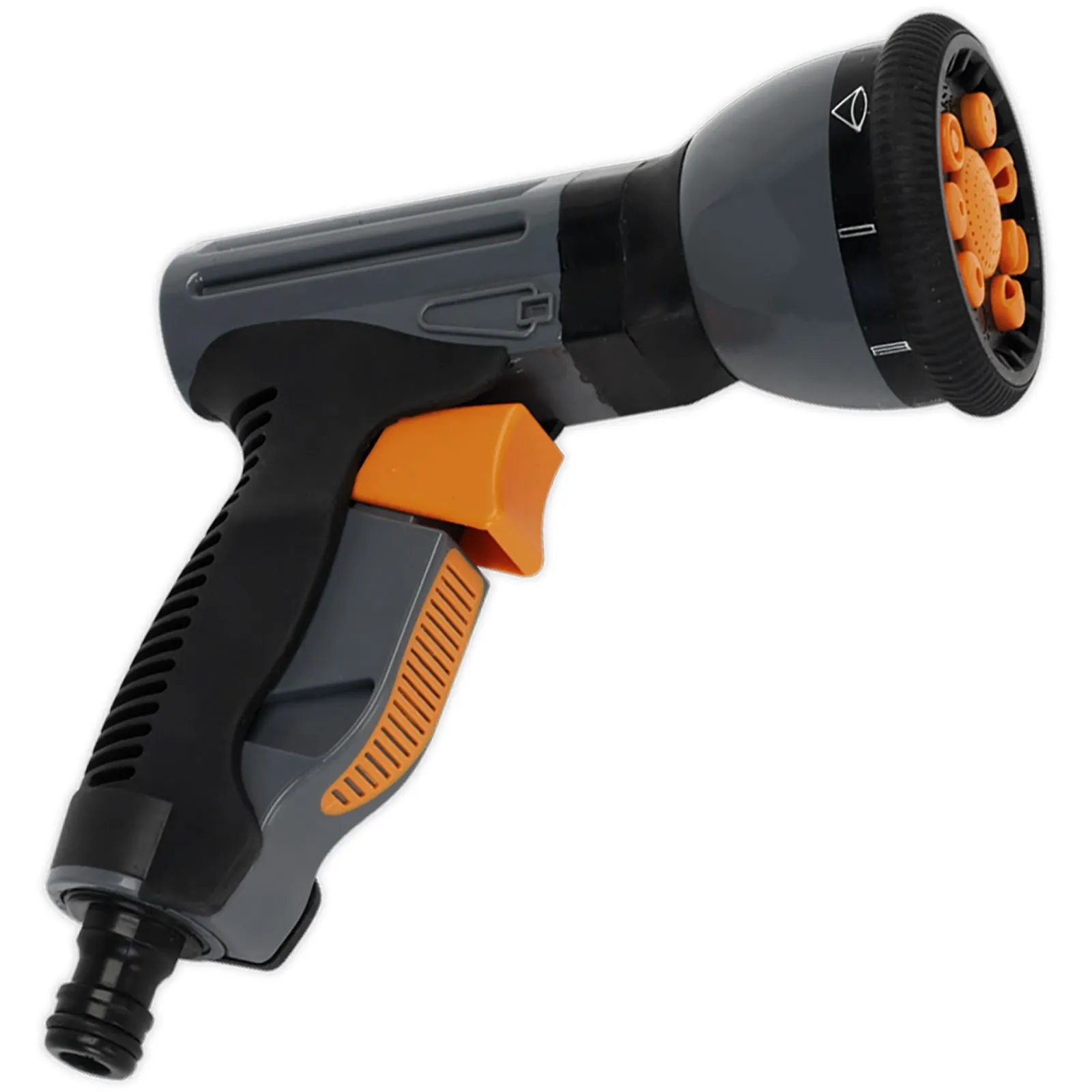 Sealey 9 Pattern Water Spray Pistol Rotating Spray Head Gun Jet Mist Locking Trigger
