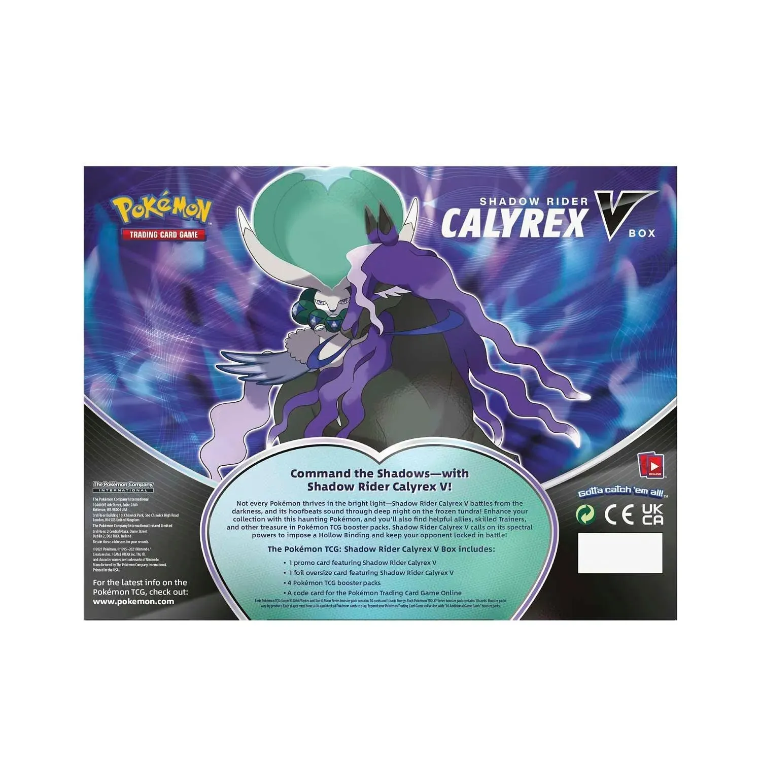 Shadow Rider Calyrex V Box