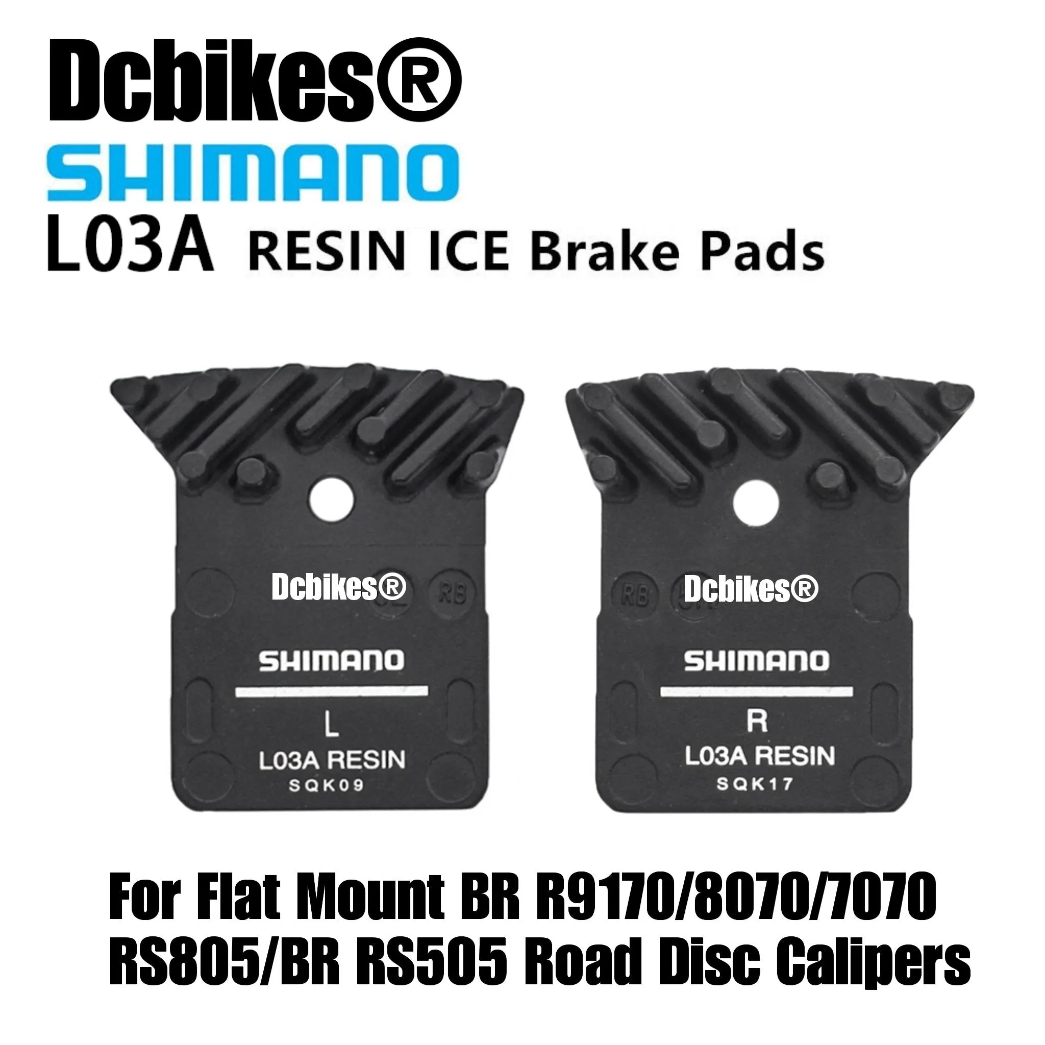 Shimano Ultegra Resin | Metal Ice Tech Brake Pads For Flat Mount L02A L03A L05A L04C