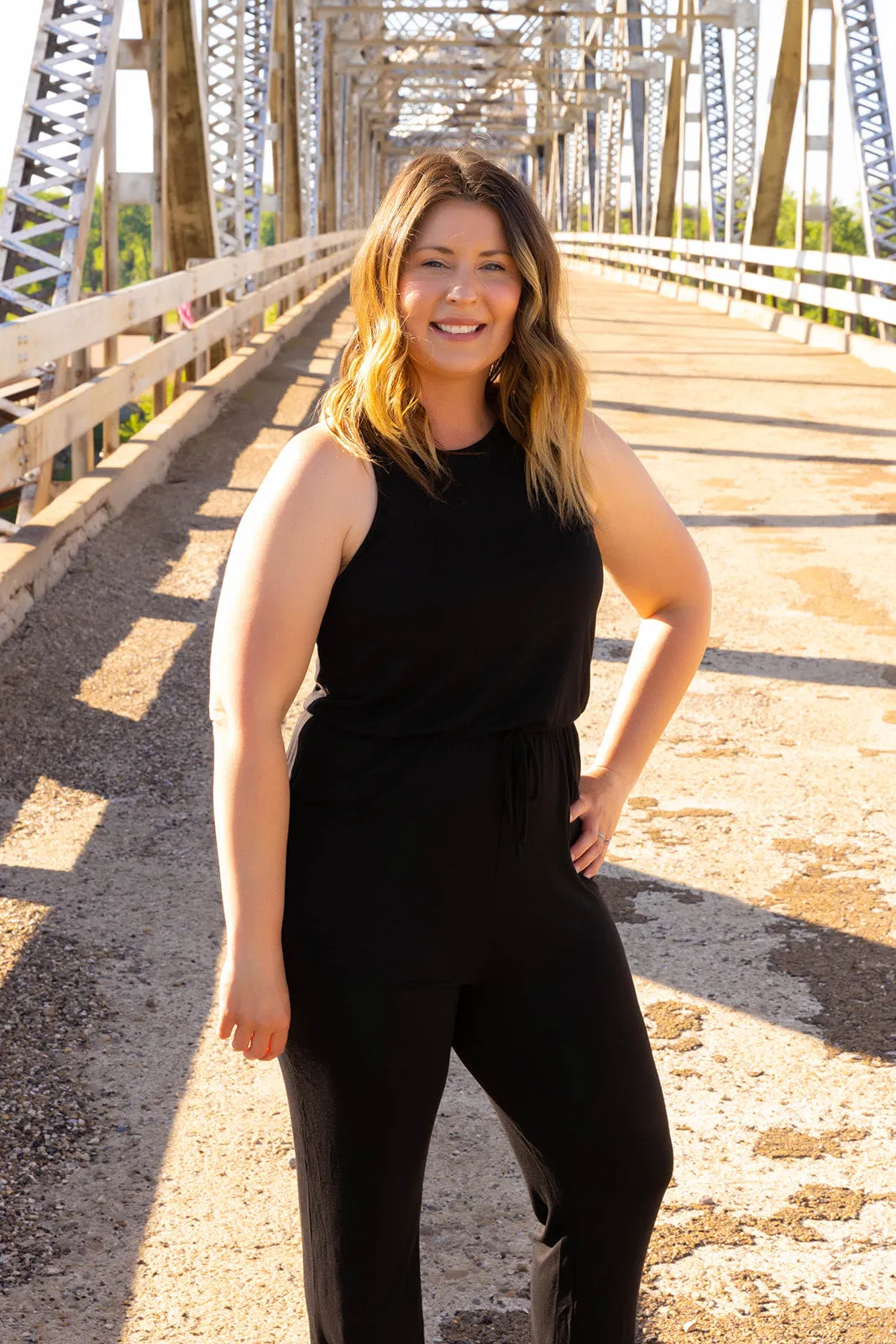 Siri Sleeveless Jumpsuit Black