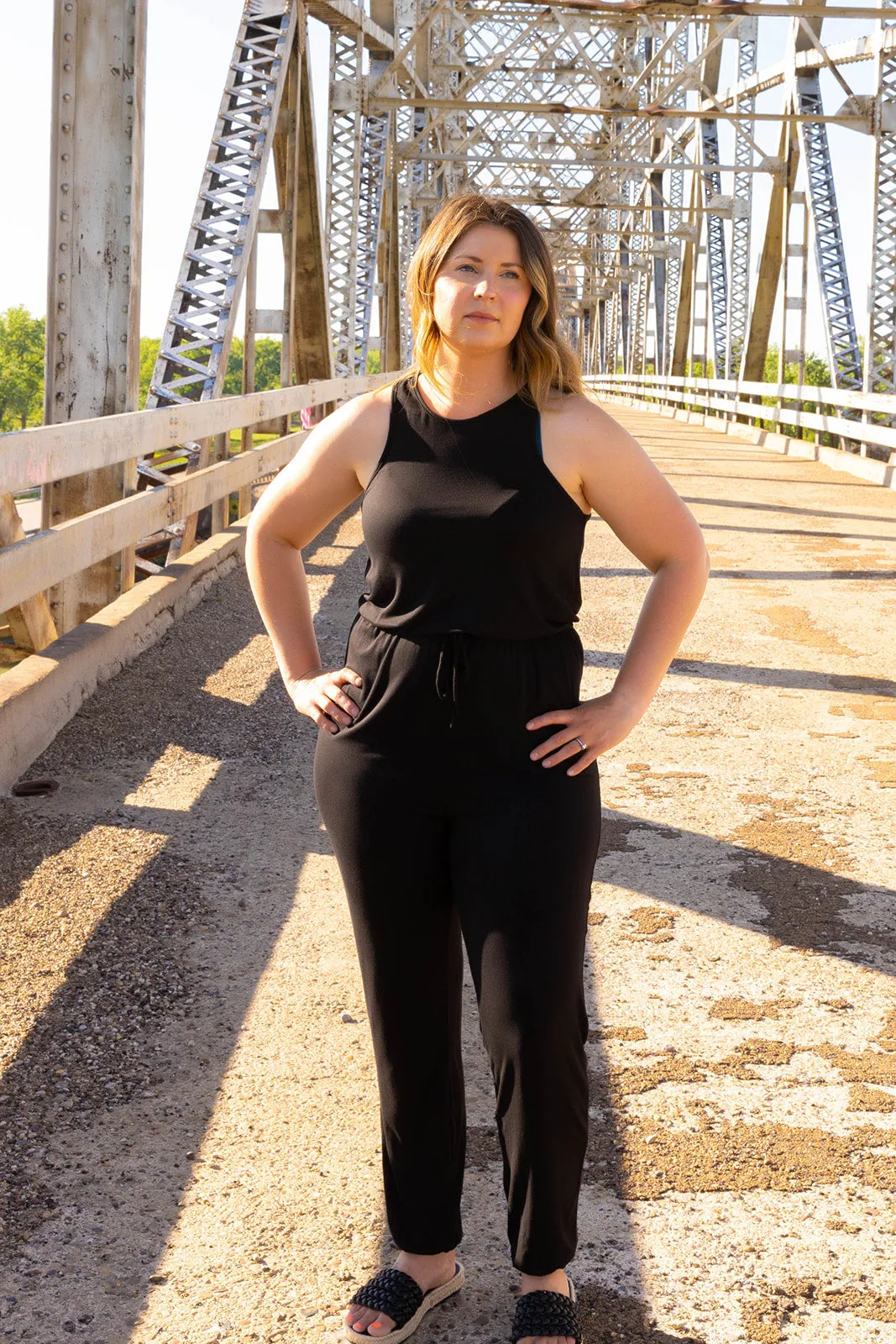 Siri Sleeveless Jumpsuit Black