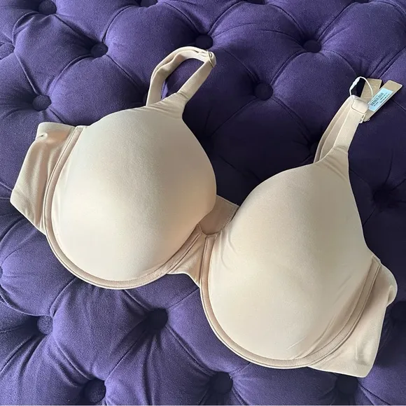 SKIMS Ochre Fits Everybody T-Shirt Bra, Nude Size 42D, New w/Tag