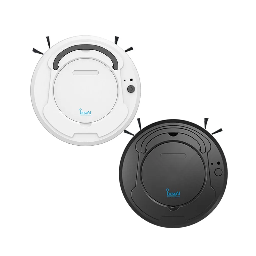 Smart Robot Floor Cleaner 3-In-1 Auto Rechargeable Smart Floor Sweeper - Black