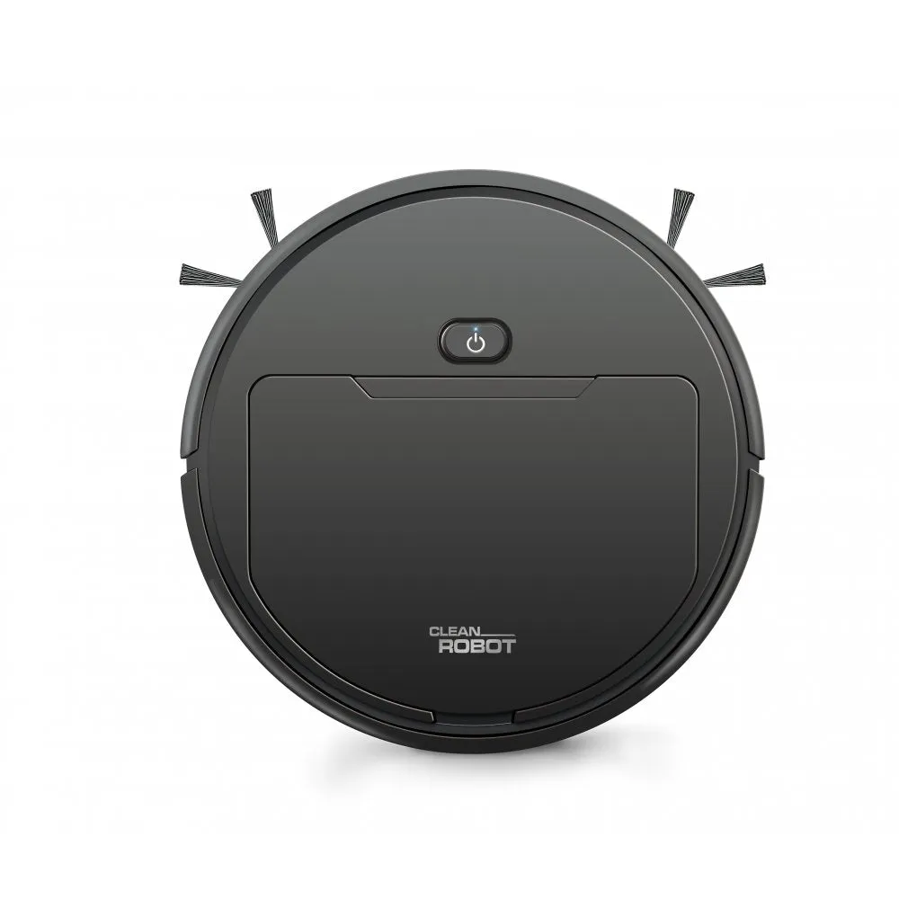Smart Robot Floor Cleaner 3-In-1 Auto Rechargeable Smart Floor Sweeper - Black