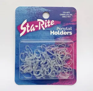 Sta-Rite Ginnie Lou - Clear Hair Elastics - 100 ct